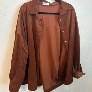 Pink Lilly x Daryl Ann Denner corduroy shacket